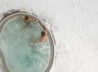 Zimą atrakcyjna jest także kąpiel w zewnętrznym jacuzzi