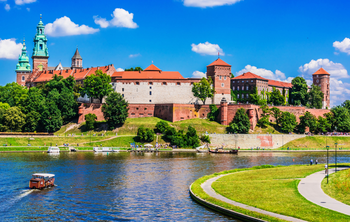 Kraków, widok na Wawel